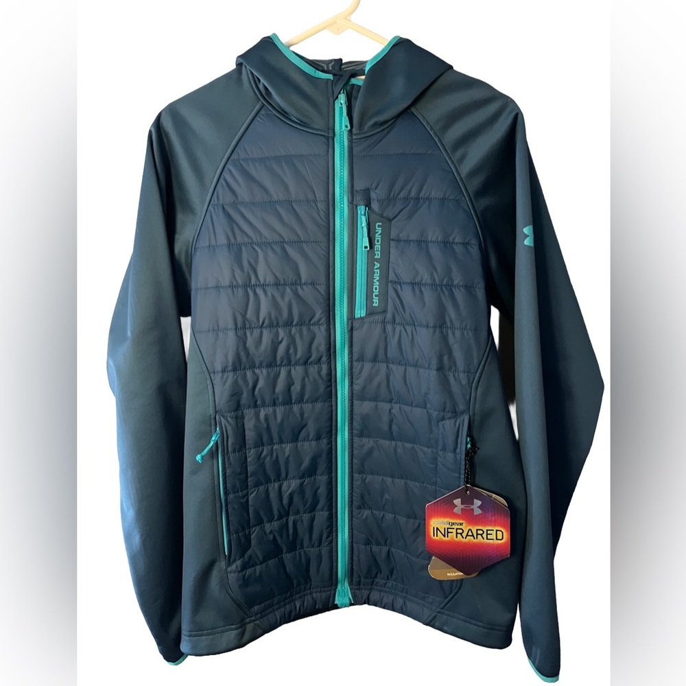 NWT! UNDER ARMOUR PRIMALOFT INFRARED Lightweight Insulated Hooded Jacket Size SP